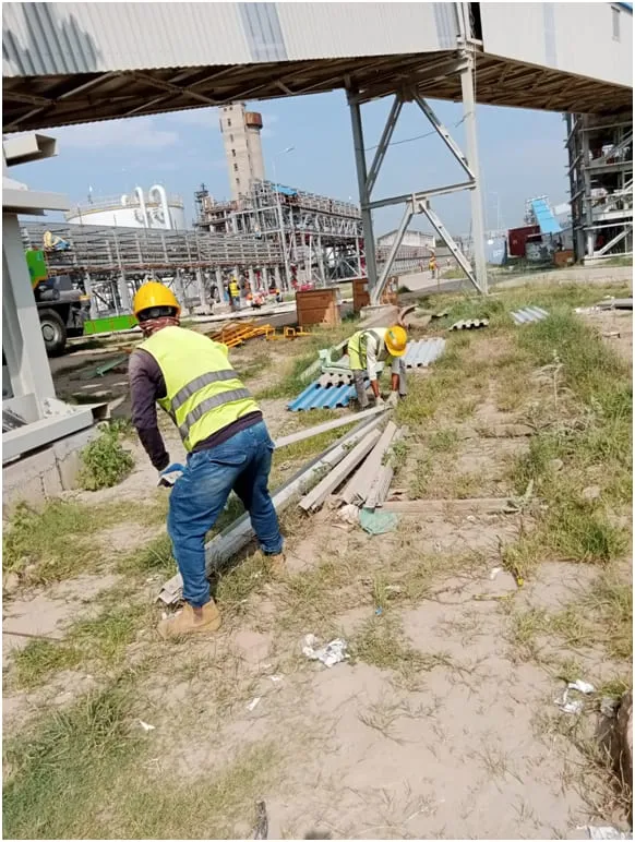 Plant tie-in works