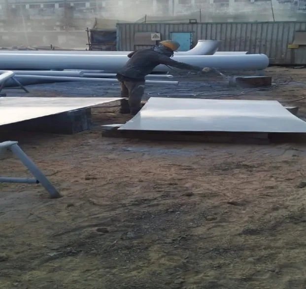 Plate and pipe surface preparation
